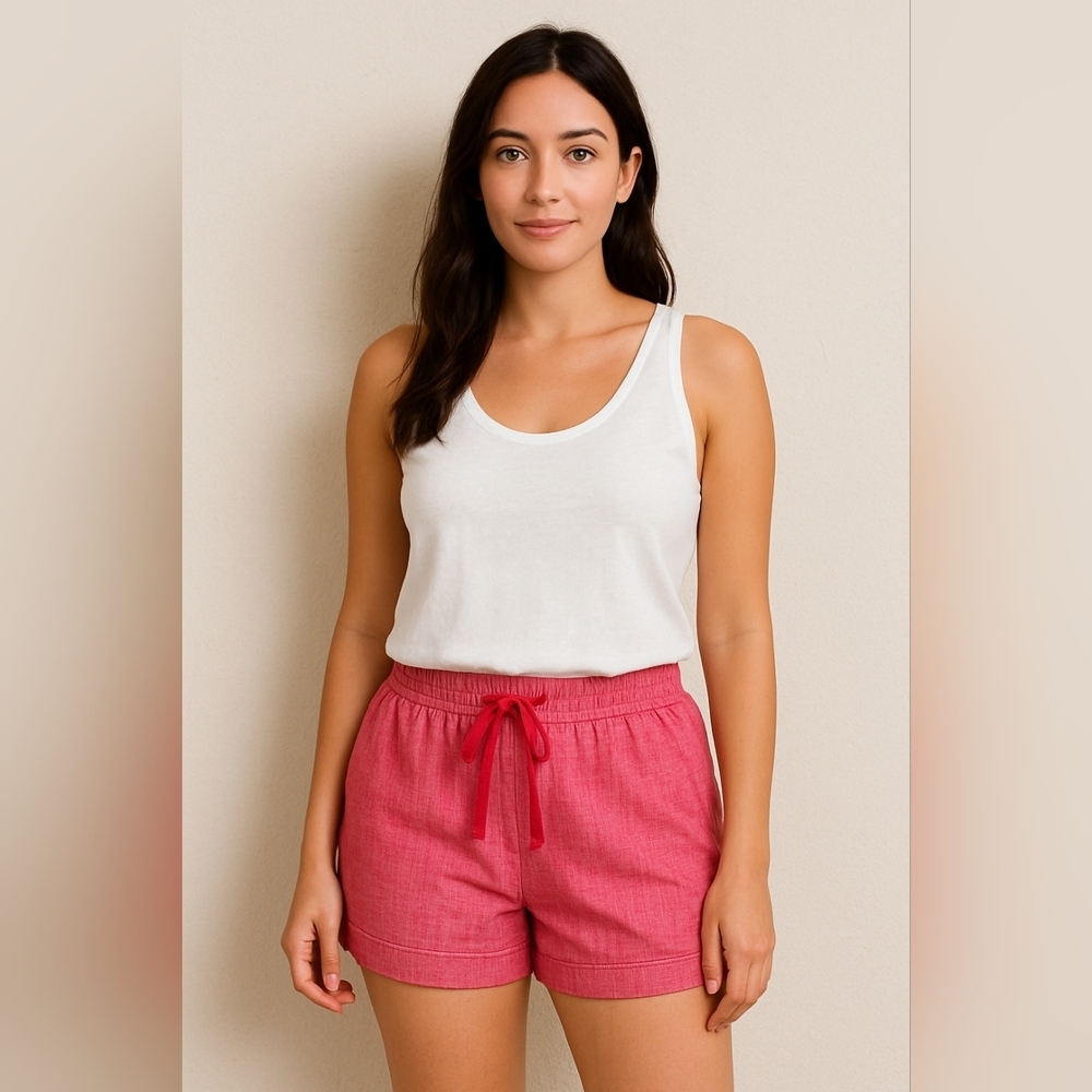 🩷 BCG Lightweight Drawstring Cuffed Shorts Size